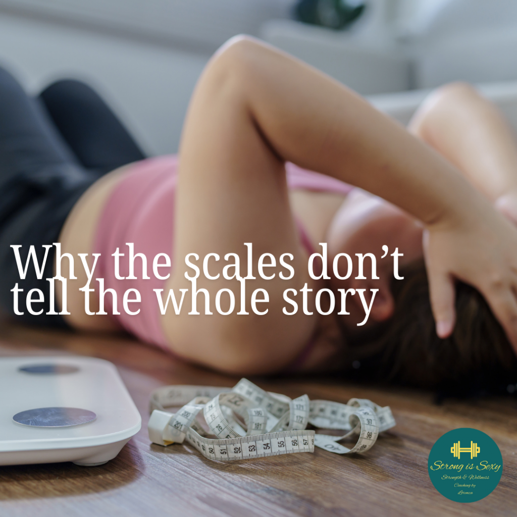 woman stressed about why the scale fluctuates 