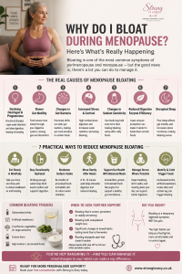 woman experiencing bloating during menopause