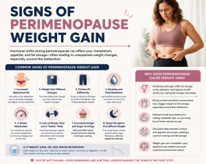 Notice unexplained weight changes in your 40s? Learn the key signs of perimenopause weight gain, why it happens, and what actually helps.
